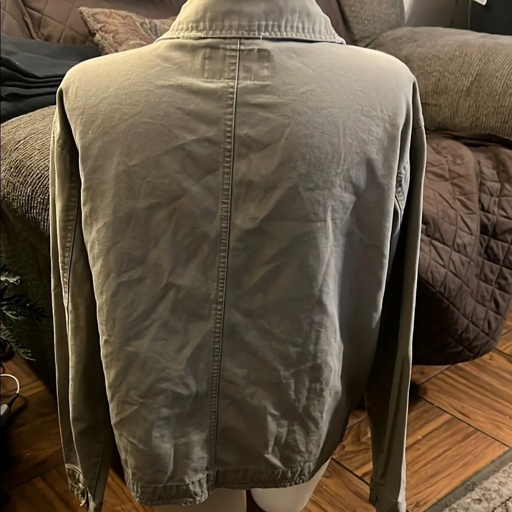 Arizona Jean Company Tan Jean Jacket Relaxed Fit